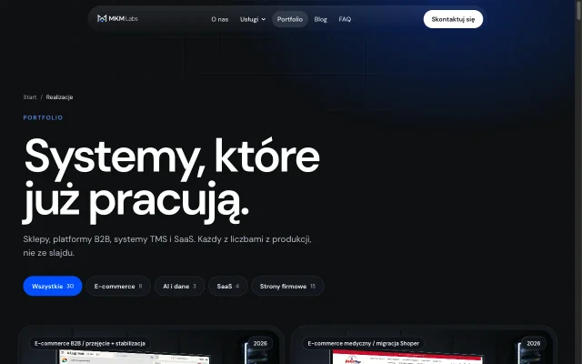 Matma MKM - interaktywna platforma do nauki matematyki z tutorem AI - zrzut ekranu realizacji