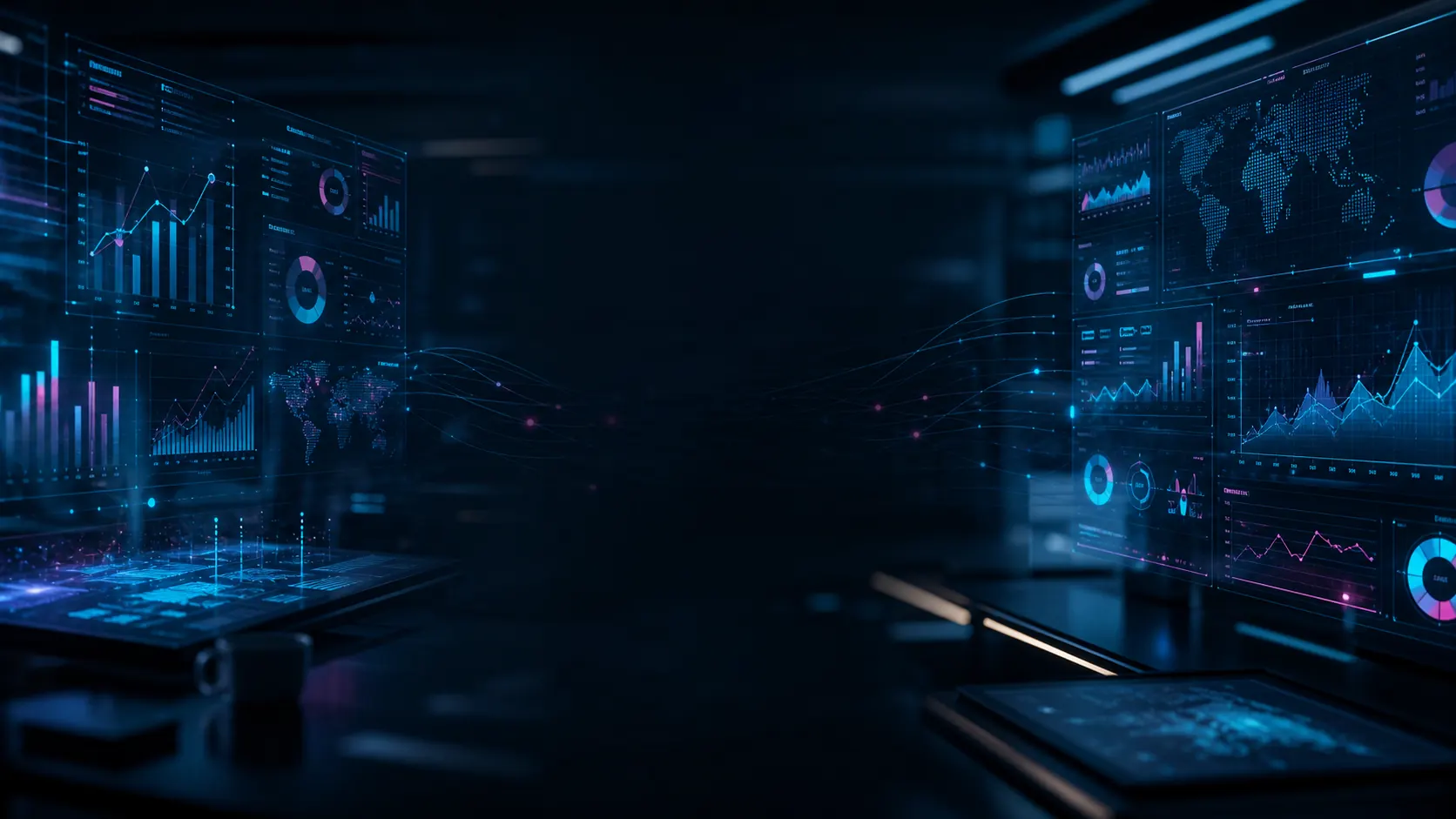 Data dashboard for a custom business system