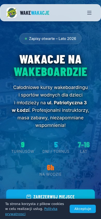Wake Wakacje mobile